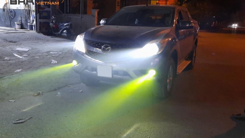 Độ đèn LED Gầm Mazda BT50 | Aozoom Wolf Light + Eage Light 